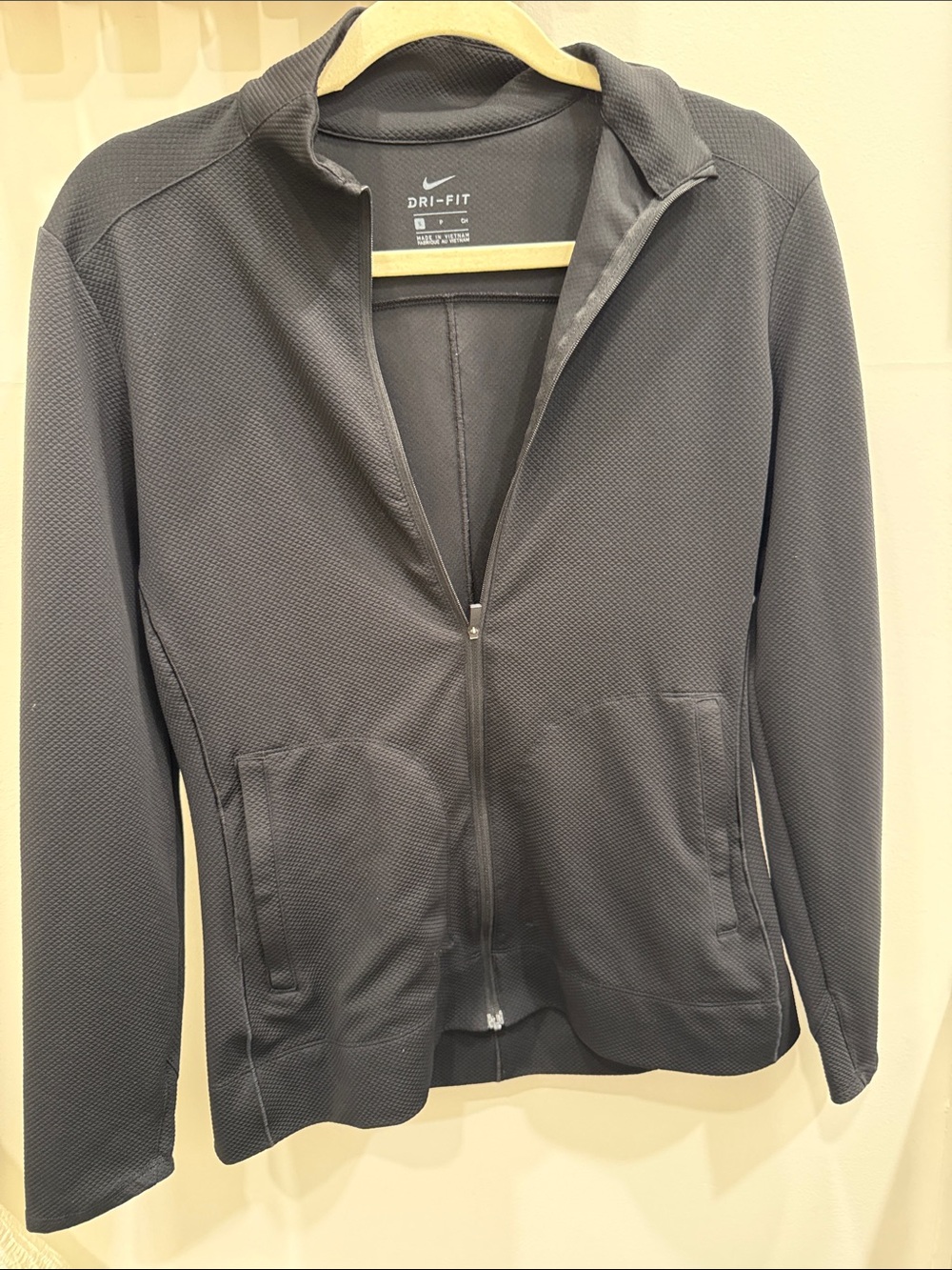 Nike Women's Charcoal Gray Dri-FIT Zip Jacket